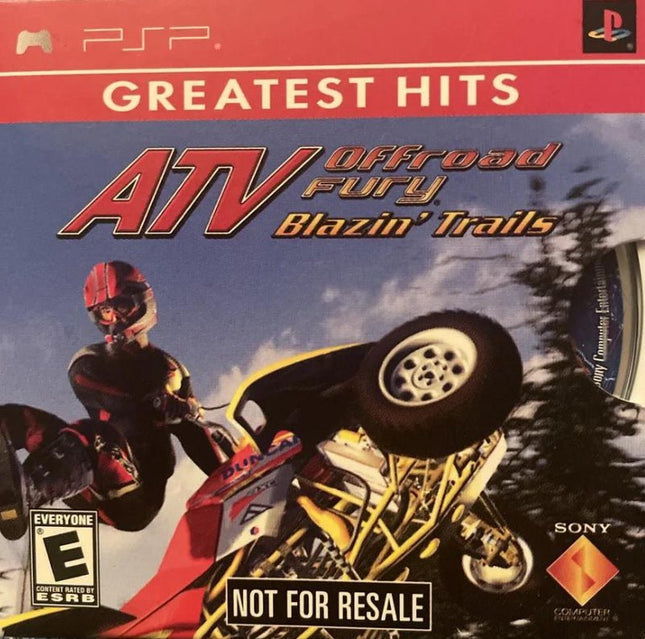ATV Offroad Fury Blazin’ Trails (Greatest Hits) (Not For Resale) - Disc Only - PSP