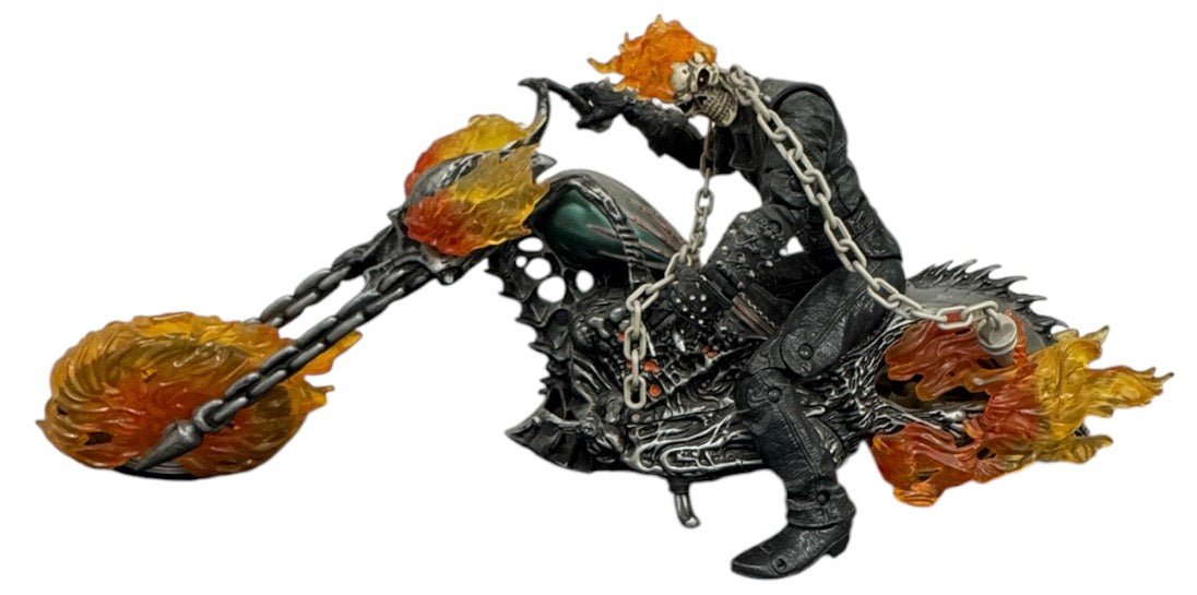 Marvel Legends Ultimate 12” Ghost Rider With 20” Motorcycle And Chain (2006) (Pre-Owned)