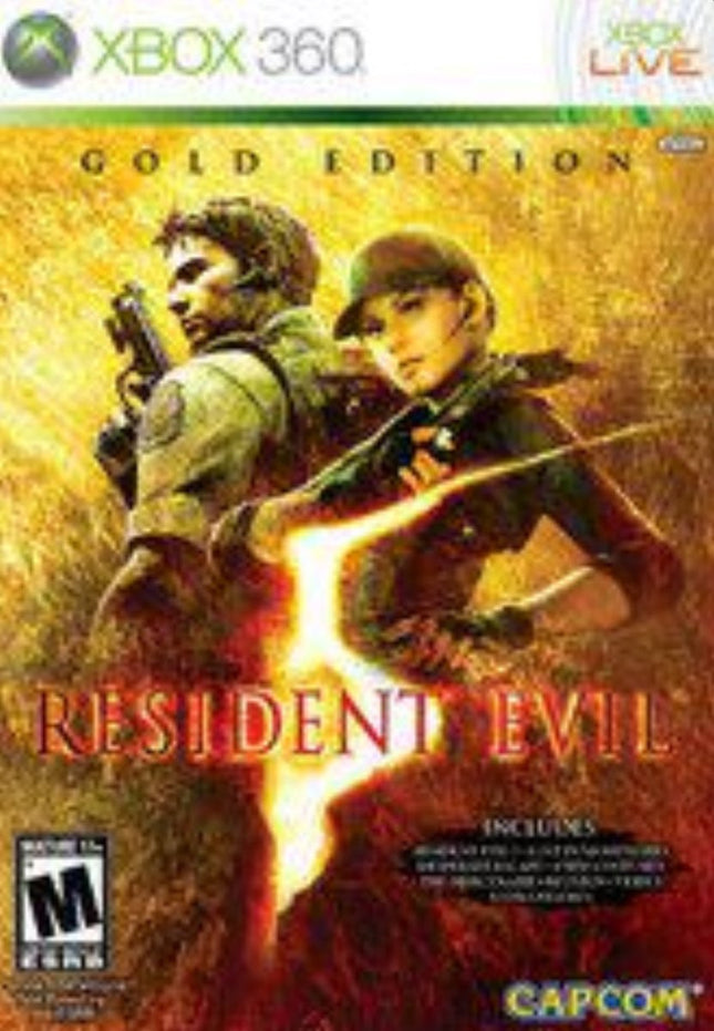 Resident Evil 5 (Gold Edition) - Complete In Box - Xbox 360