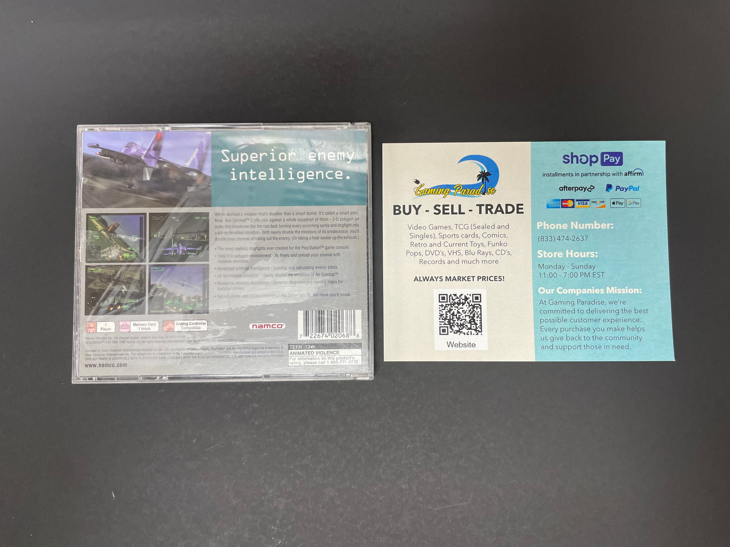 Ace Combat 2 PlayStation One CL 01