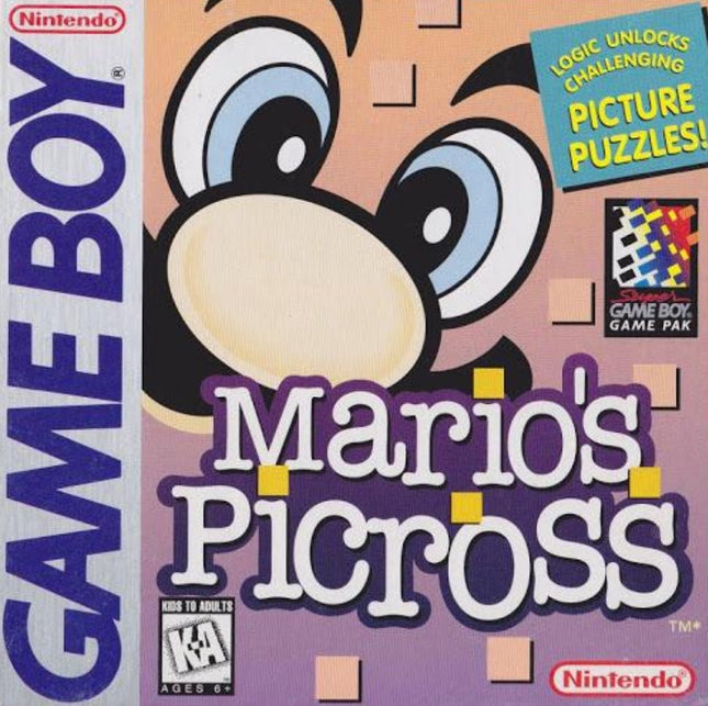 Mario’s Picross - Cart Only - GameBoy