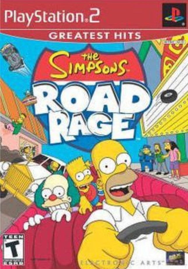 The Simpsons Road Rage (Greatest Hits) - Complete In Box - Playstation 2