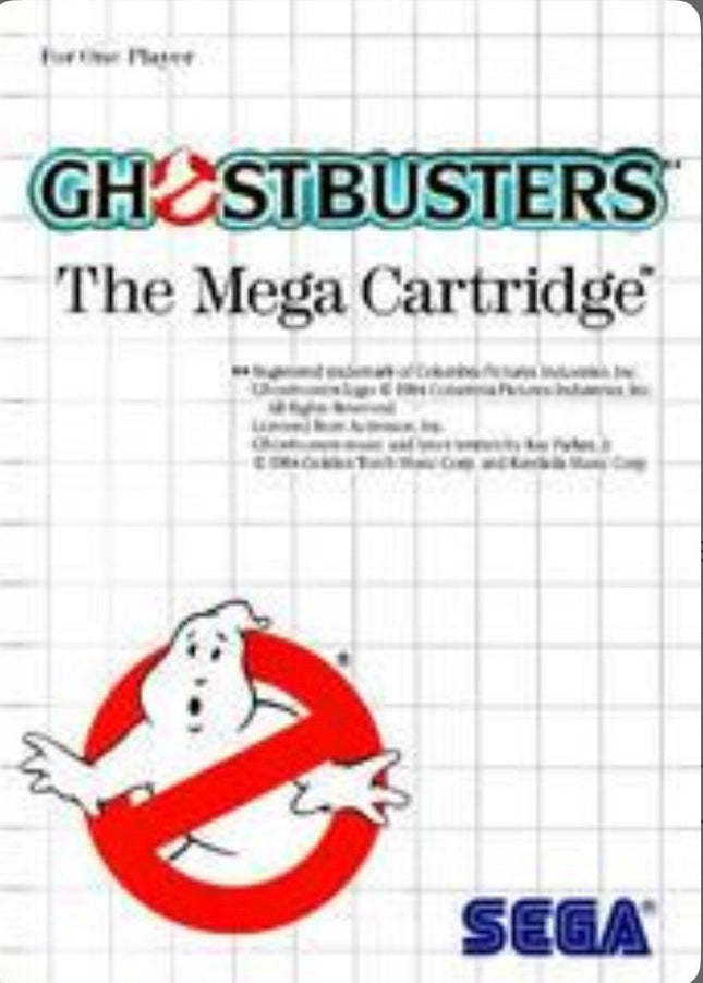 Ghostbusters - Box And Cart - Sega Master System