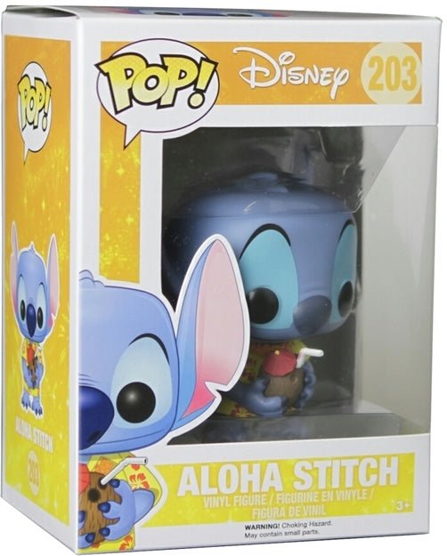 Disney: Aloha Stitch #203 (Hot Topic Exclusive) - With Box - Funko Pop
