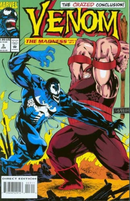 Venom: The Madness #3 Direct Edition (1993) NM 9.8  - Comic