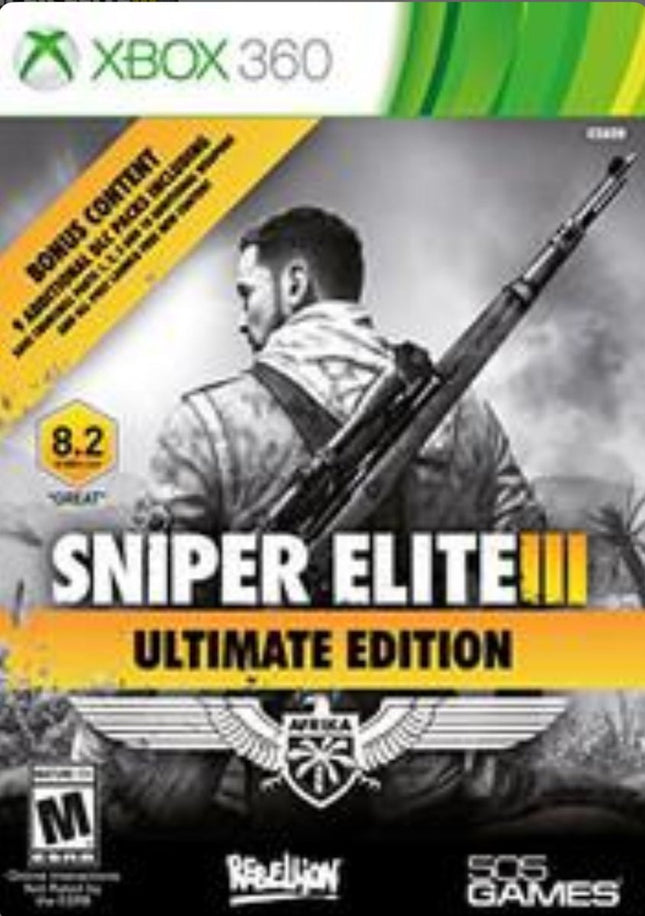 Sniper Elite III (Ultimate Edition ) - Complete In Box - Xbox 360