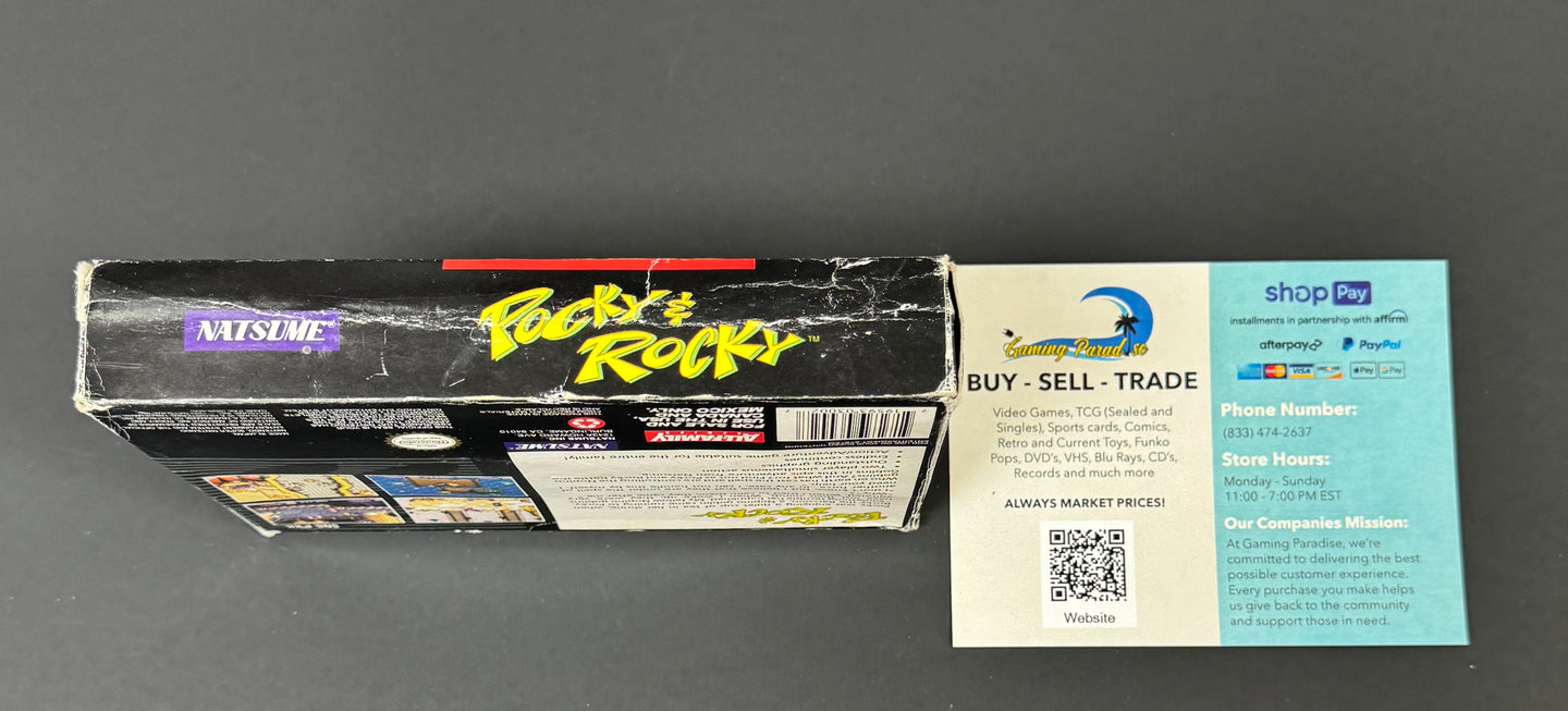 Pocky & Rocky Super Nintendo CL 01