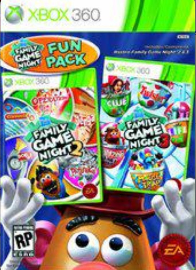 Hasbro Family Game Night Fun Pack - Complete In Box - Xbox 360