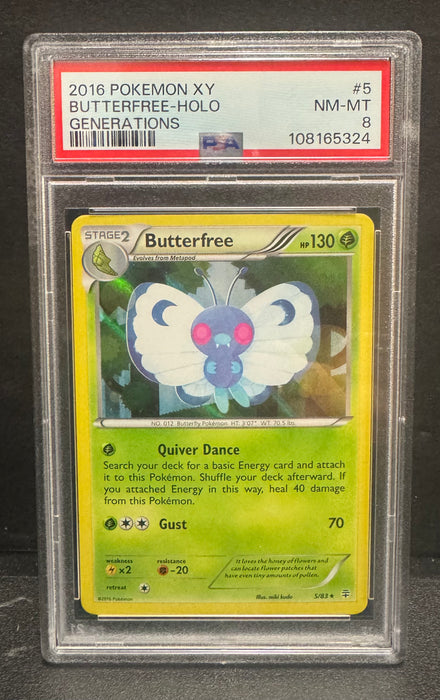 Butterfree 5/83 - XY Generations - PSA Grade 8
