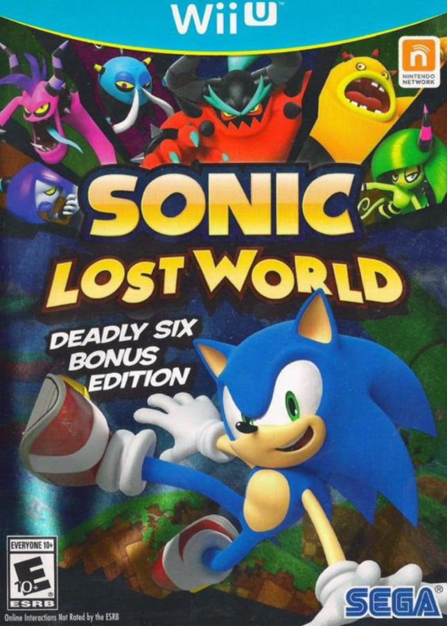 Sonic Lost World Deadly Six Bonus Edition - Complete In Box - Wii U