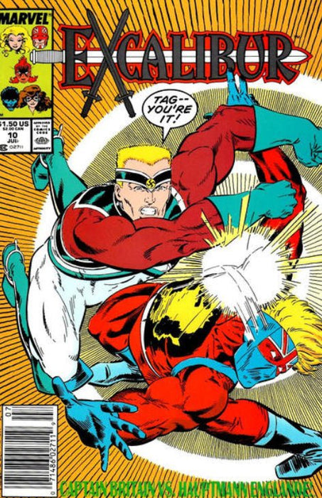 Excalibur #10 Newsstand Edition (1989) VF+ 8.5 - Comic