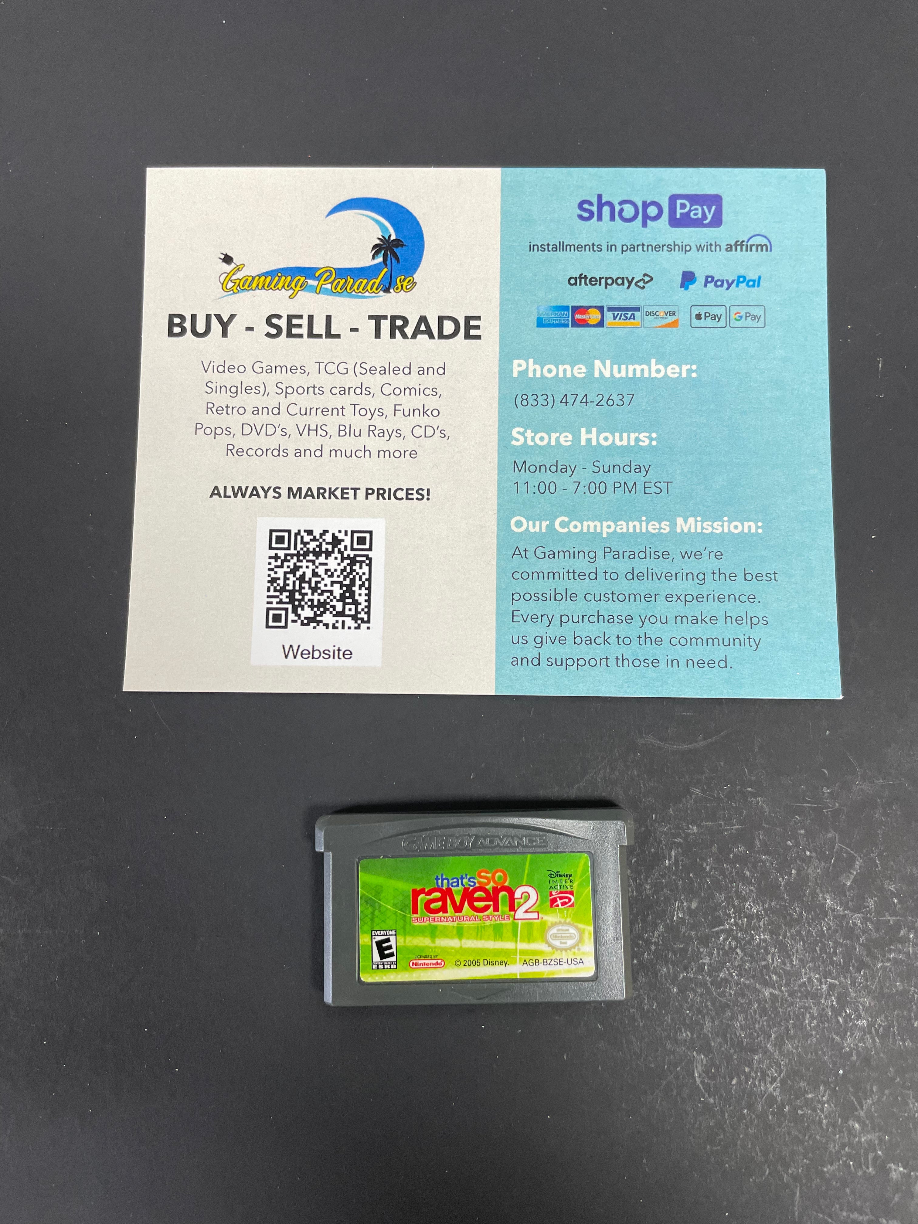 That’s So Raven 2 Supernatural Style GameBoy Advance CL 01