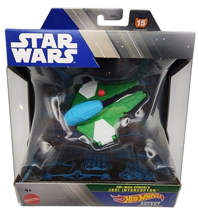 Star Wars Obi-Wan Kenobi’s Jedi Interceptor Hot Wheels - New