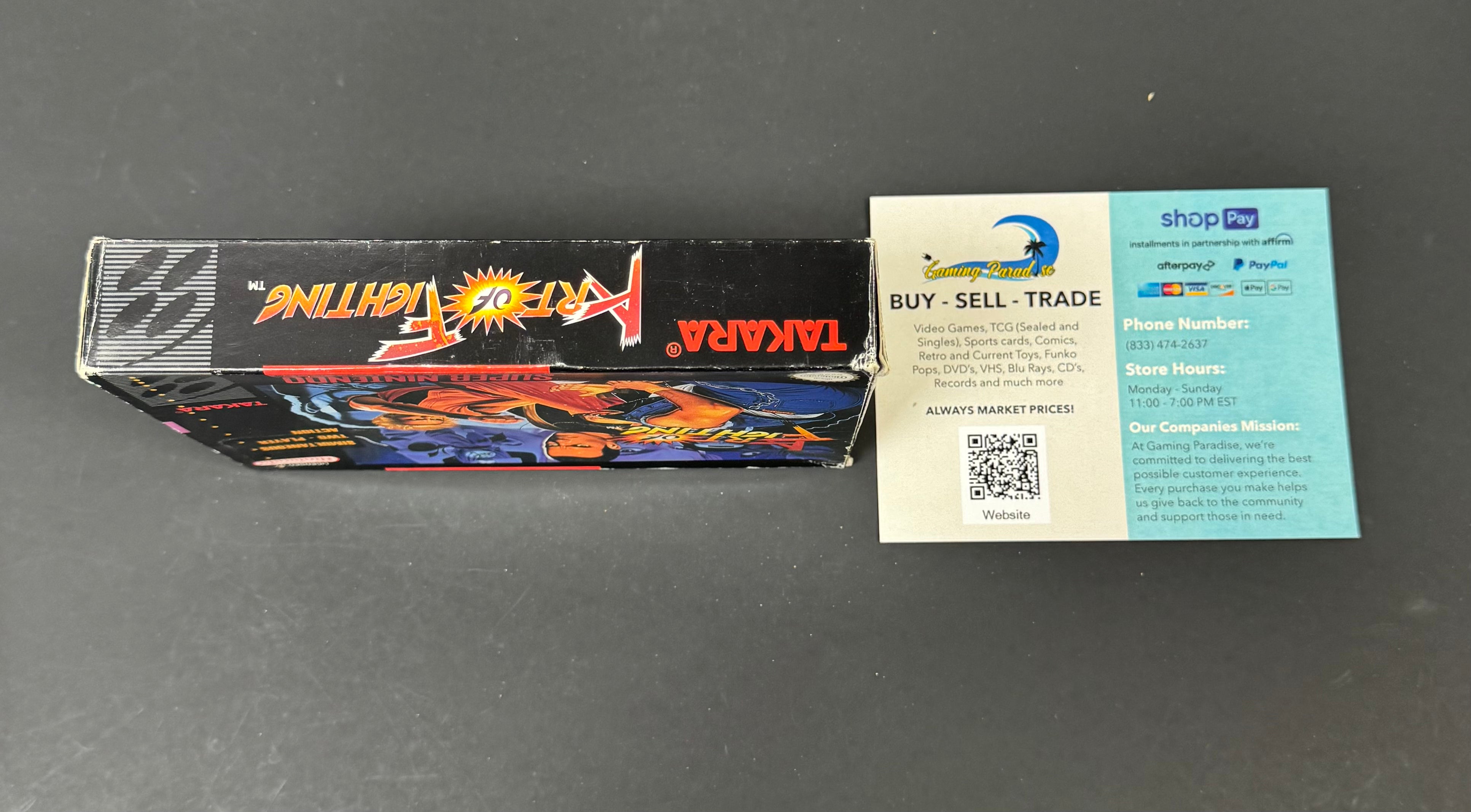 Art of Fighting Super Nintendo CL 01