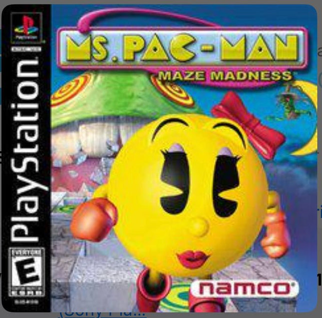 Ms. Pac - Man Maze Madness - Complete In Box - PlayStation