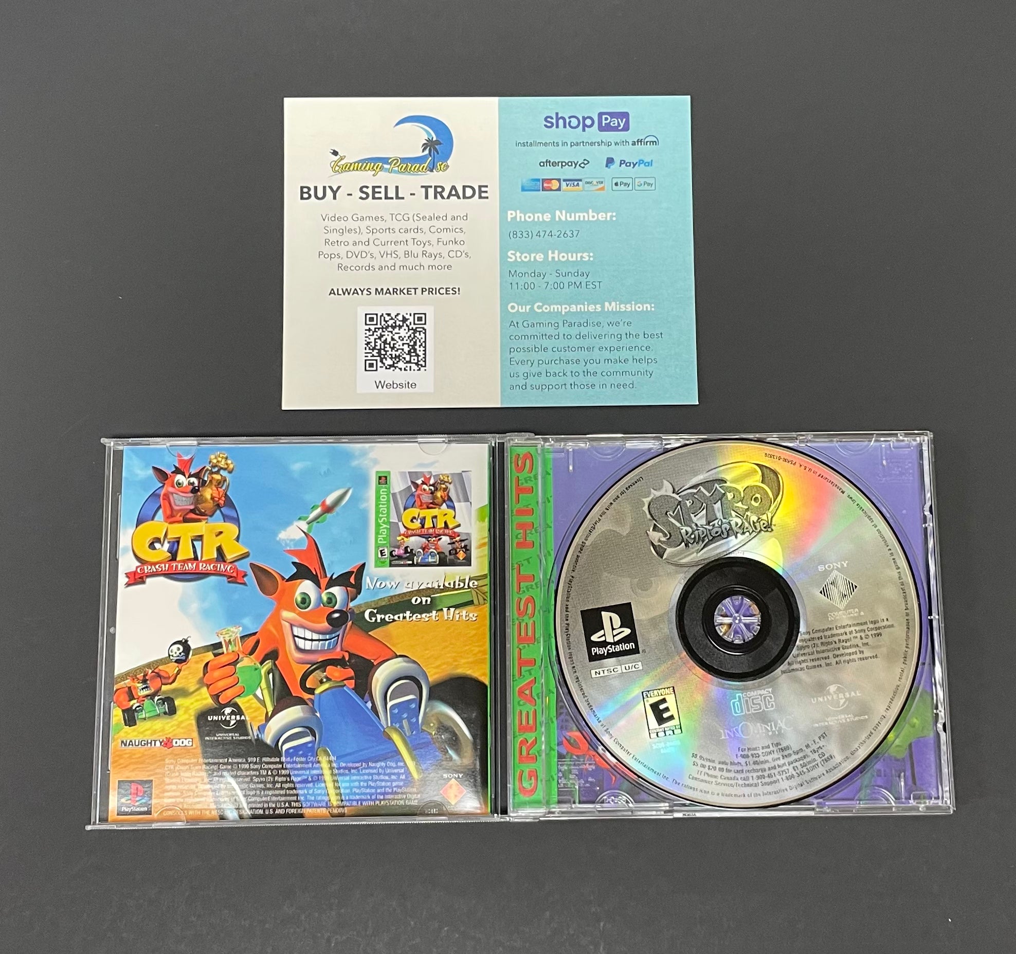 Spyro Ripto’s Rage Greatest Hits PlayStation One CL 01