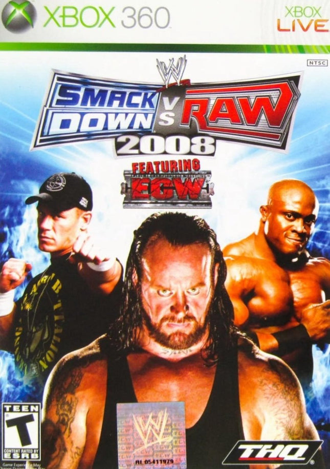 WWE Smackdown VS. Raw 2008 - Complete In Box - Xbox 360