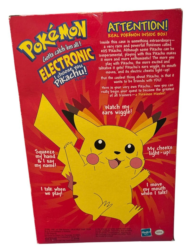Pokemon Electronic Pikachu I Choose You! (1999) (New) (Damaged)