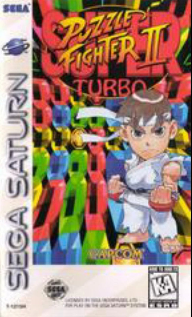 Super Puzzle Fighter II Turbo - Complete In Box - Sega Saturn