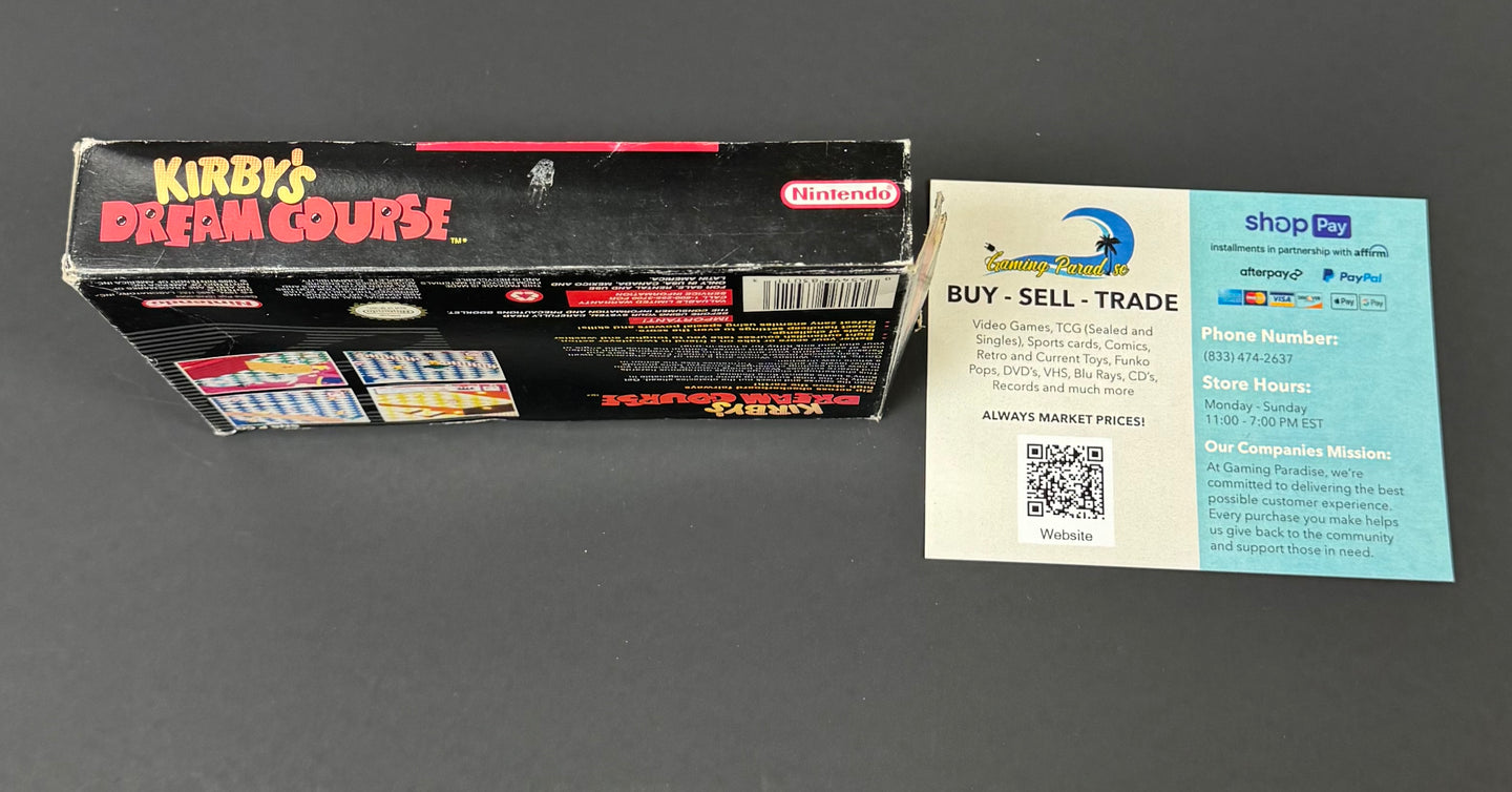 Kirby’s Dream Course Super Nintendo CL 01