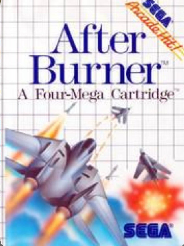 After Burner - Box And Cart Only - Sega Master System
