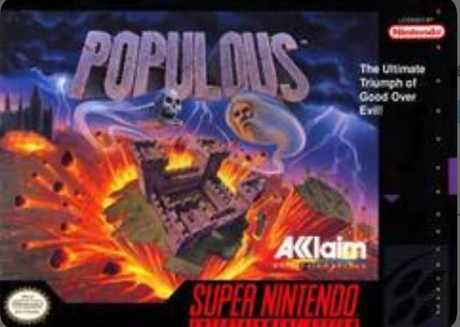 Populous - Cart Only - Super Nintendo