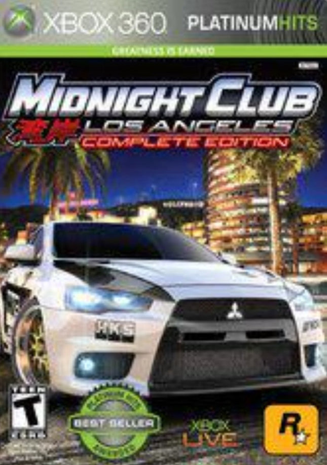 Midnight Club Los Angeles ( Complete Edition Platinum Hits ) - Complete In Box - Xbox 360