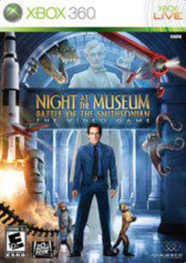Night At The Museum Battle Of The Smithsonian The Video Game - Complete In Box - Xbox 360