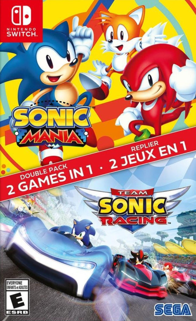 Sonic Mania + Team Sonic Racing - Complete In Box - Nintendo Switch