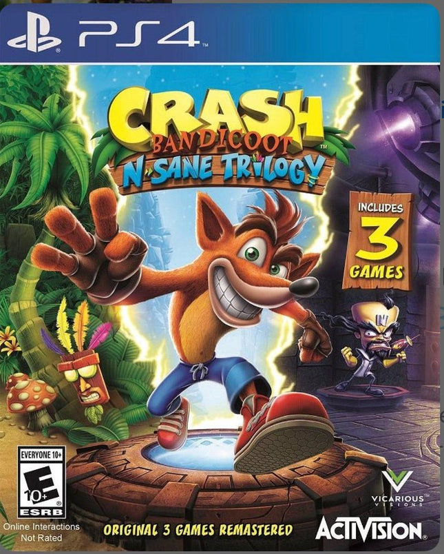 Crash Bandicoot N. Sane Trilogy - Complete In Box - PlayStation 4