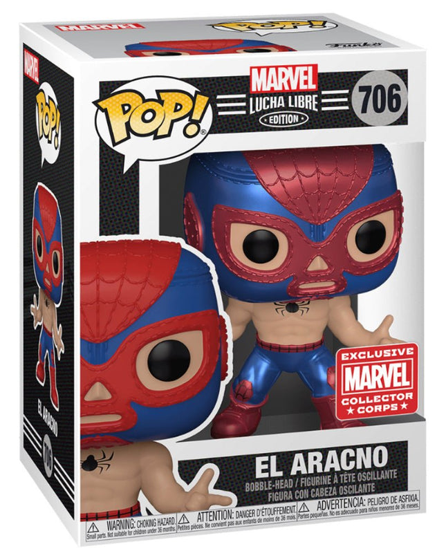 Marvel Lucha Libre: El Aracno #706 (Marvel Collector Corps Exclusive) - In Box - Funko Pop