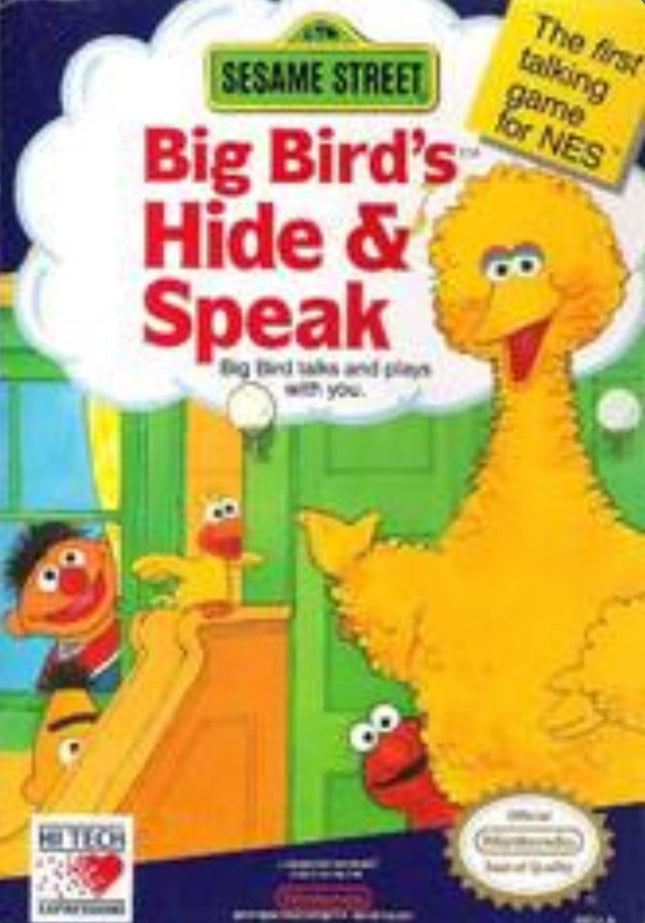 Sesame Street Big Bird’s Hide And Speak - Cart Only - NES