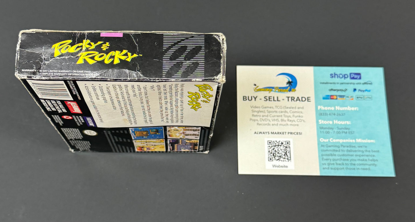 Pocky & Rocky Super Nintendo CL 01