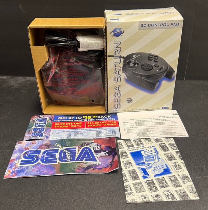 Sega Saturn 3D Control Pad - New Open Box