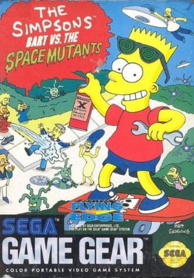 The Simpsons Bart Vs The Space Mutants - Cart Only - Sega Game Gear