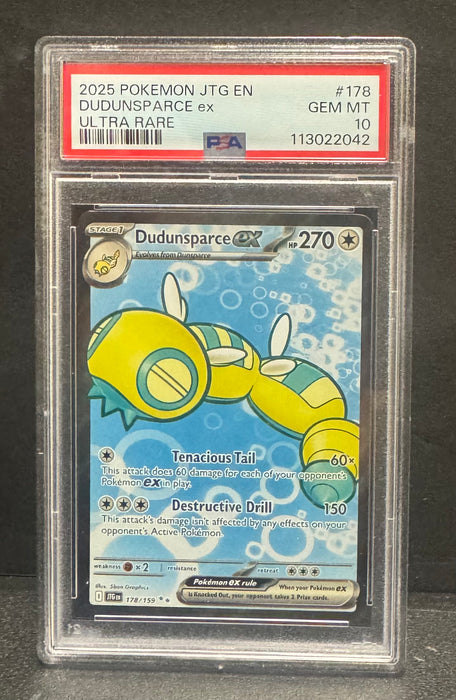 Dudunsparce EX 179/159 - Journey Together - PSA Grade 10