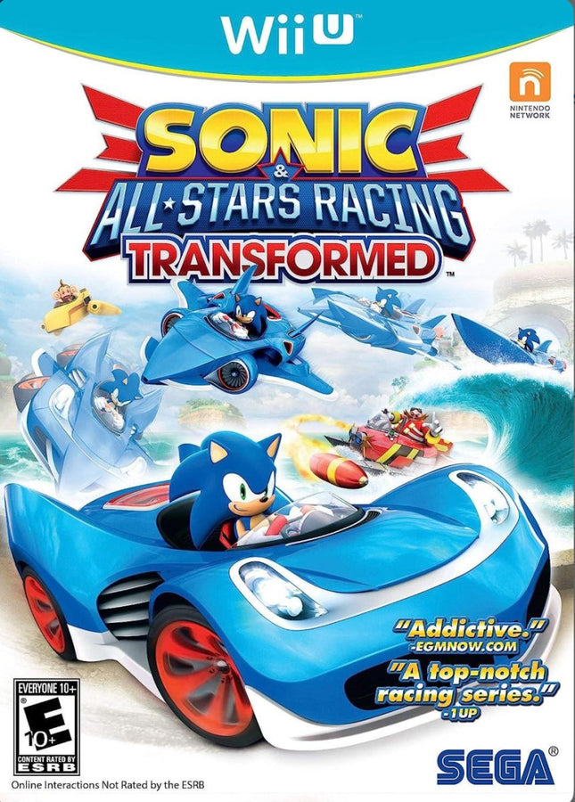 Sonic All-Stars Racing Transformed - Complete In Box - Nintendo Wii U
