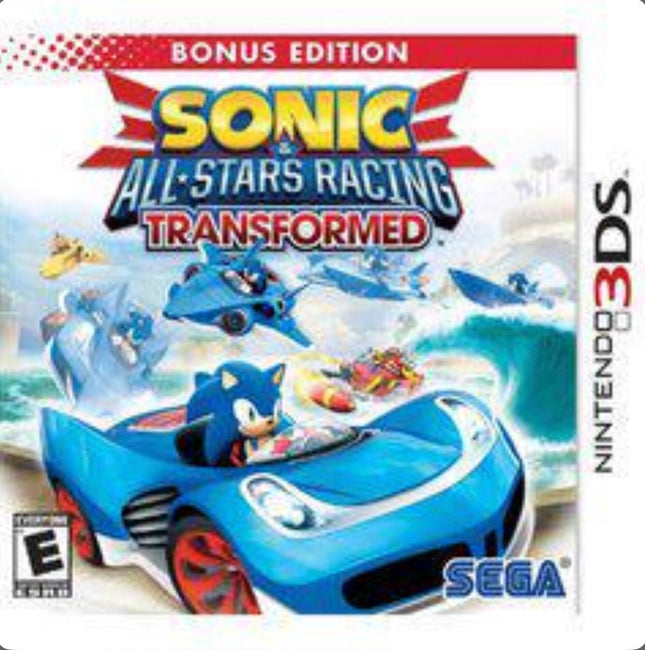 Sonic & All Stars Racing Transformed (Bonus Edition)- Complete In Box - Nintendo 3DS