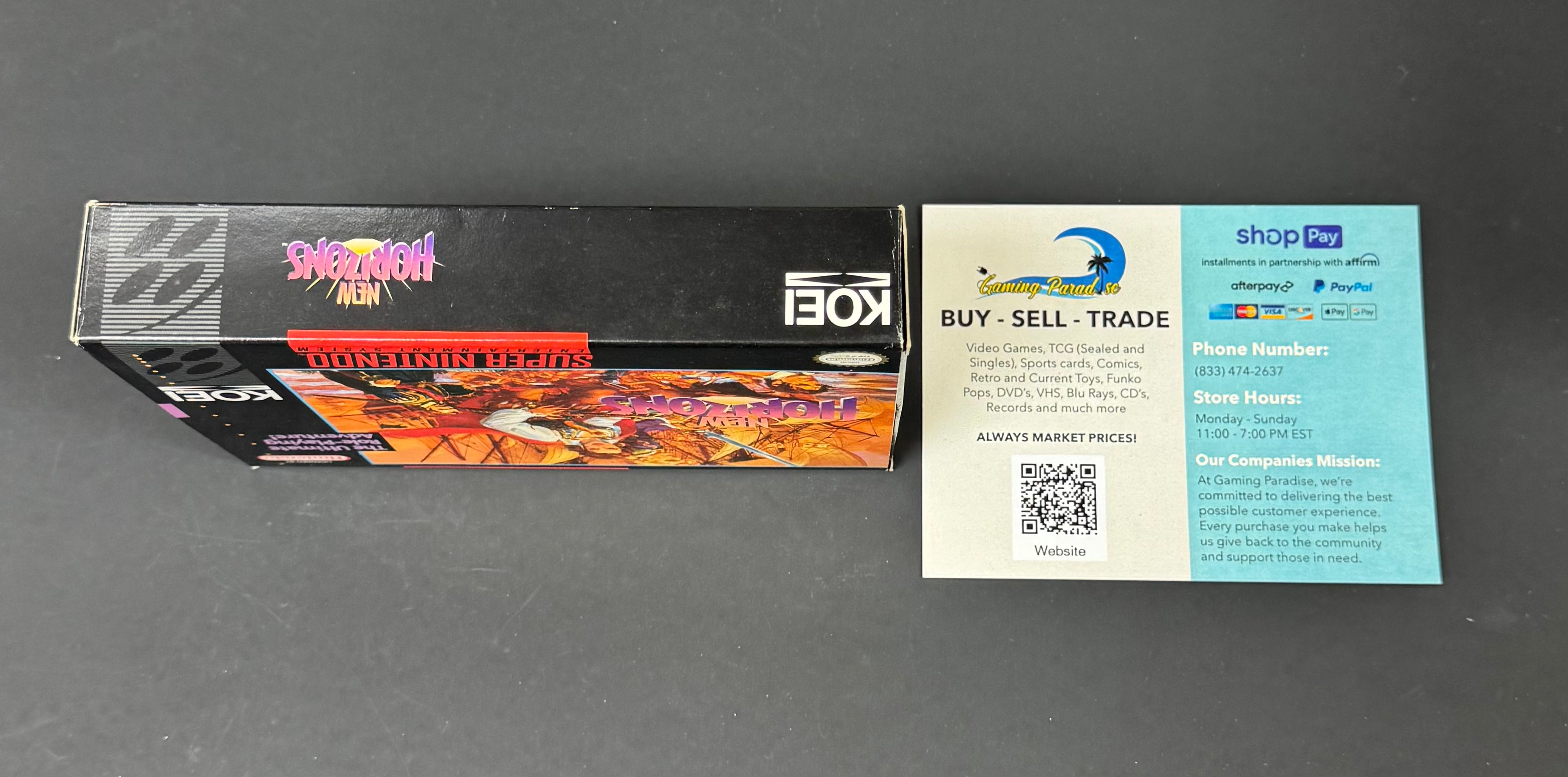 Uncharted Waters New Horizons Super Nintendo CL 01