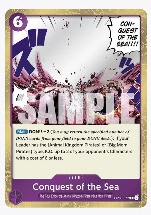 Conquest of the Sea OP08-077 - Two Legends NM