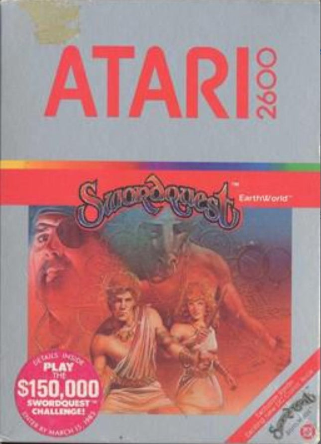 SwordQuest EarthWorld - Cart Only - Atari 2600