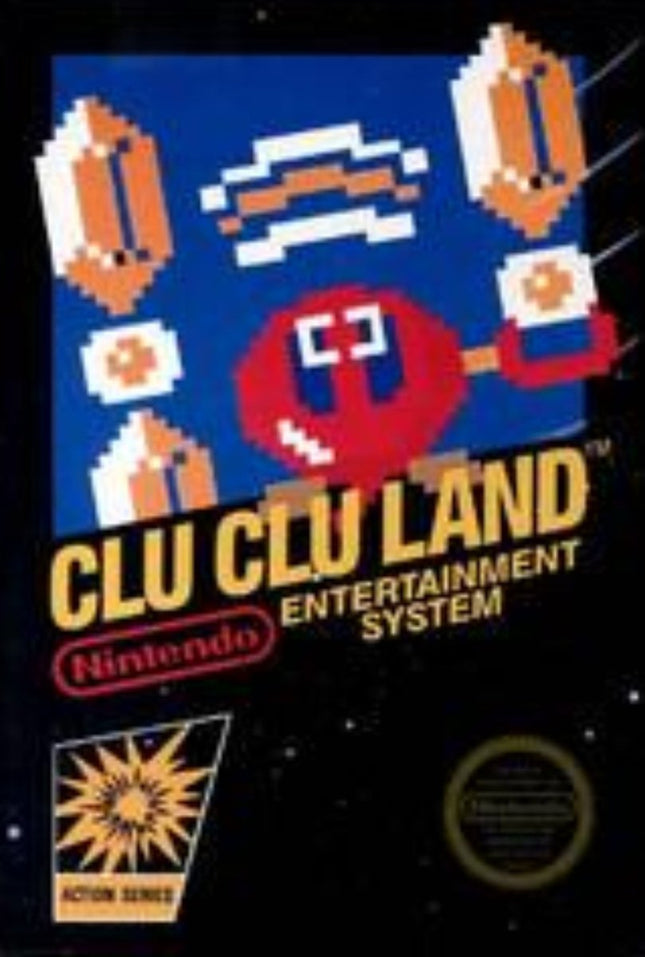 Clu Clu Land (5 Screw) - Cart Only - NES