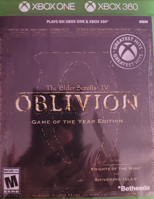 The Elder Scrolls IV Oblivion ( Game Of The Year Edition ) - Complete In Box - Xbox One