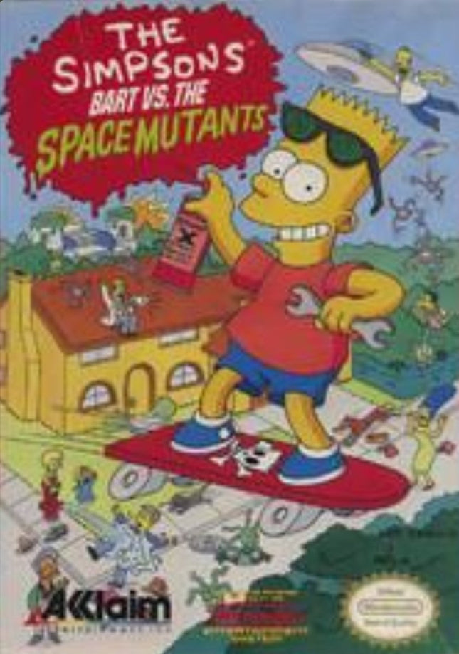 The Simpsons Bart VS The Space Mutants - Cart Only - NES