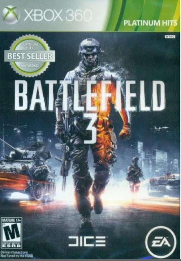 Battlefield 3 (Platinum Hits) - Complete In Box- Xbox 360
