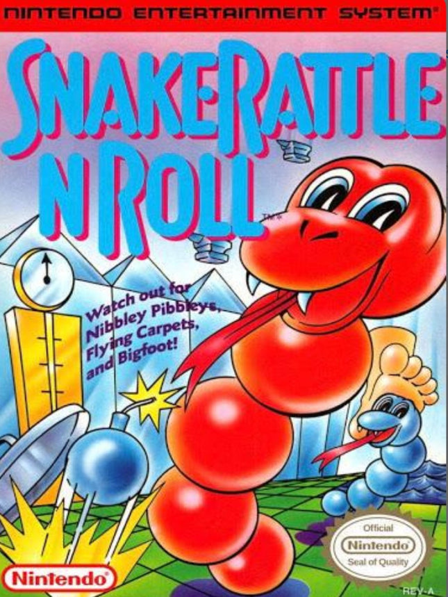 Snake Rattle N Roll - Cart Only - NES