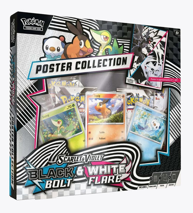 Scarlet & Violet Black Bolt And White Flare Unova Poster Collection - New