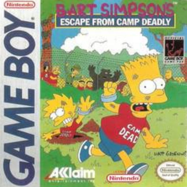Bart Simpson’s Escape From Camp Deadly - Cart Only - GameBoy