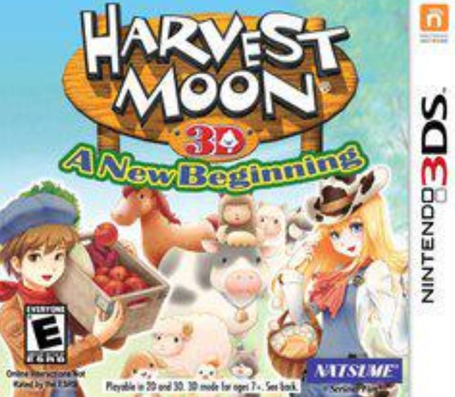 Harvest Moon 3D: A New Beginning - Complete In Box - Nintendo 3DS