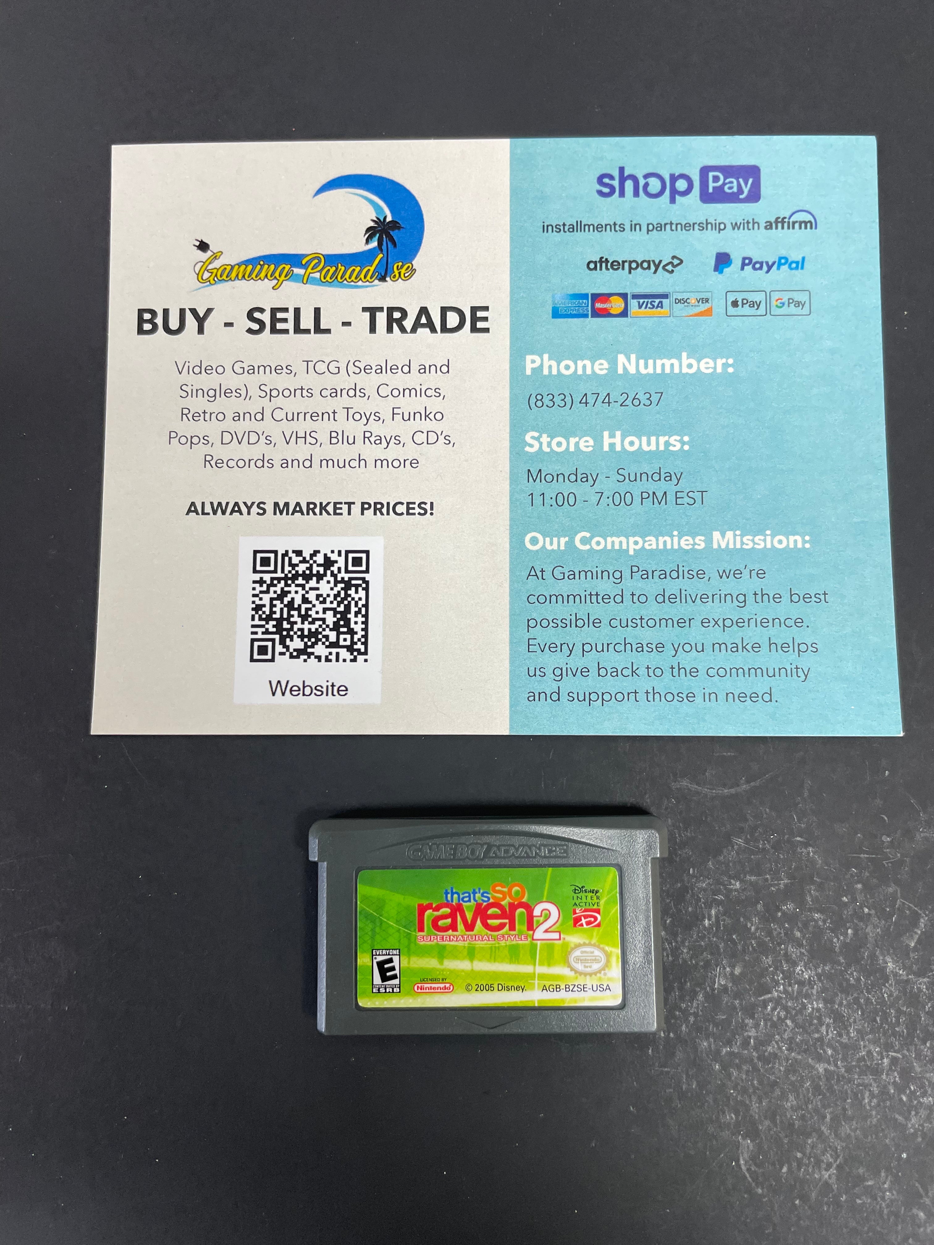 That’s So Raven 2 Supernatural Style GameBoy Advance CL 03